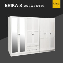 ตู้เสื้อผ้า ERIKa 300 cm สีขาวมินิมอล walk in closet