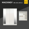ตู้เสื้อผ้าบานเลื่อนกระจกเงา 180 cm รุ่น MACKINSY