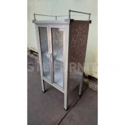 ตู้กับข้าวอลูมิเนียมทรงแคบ 50 cm ภาพด้านข้าง