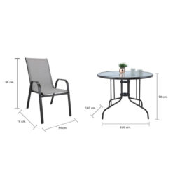 Alternative view of ชุดโต๊ะสนาม SAMPLE 4 ที่นั่ง