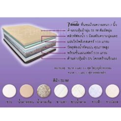 วัสดุ ที่นอนม้วน ฟองน้ำอัด หนา 2 นิ้ว นุ่มแน่น