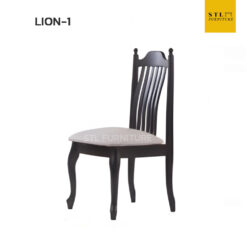 เก้าอี้ไม้จริงเบาะ LION1