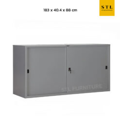 ตู้เอกสารบานเลื่อน เตี้ย 6ฟุต ทึบ