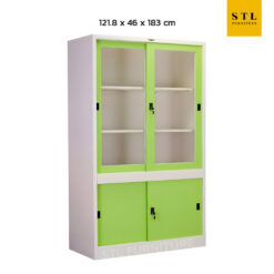 ตู้เอกสารเหล็กบานเลื่อน 4 ฟุต บนสูง ล่างเตี้ย